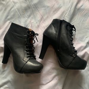 Heeled booties. Charlotte Russe. Size 9